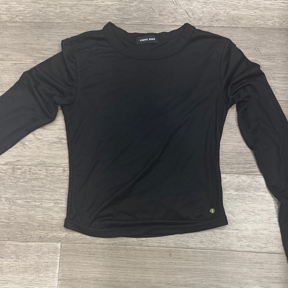 Anine Bing Black “Jane” Long Sleeve top
